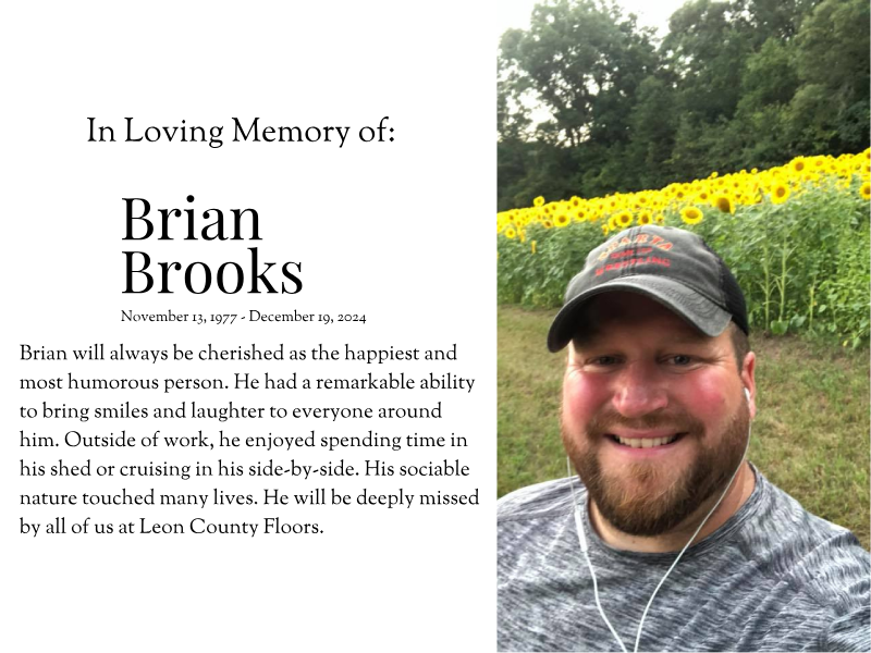 Brian - Senior Flooring Specialist - In Memoriam